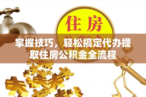 三芝掌握技巧，轻松搞定代办提取住房公积金全流程