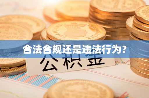 三芝合法合规还是违法行为？